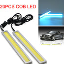 20x 17cm Blue COB Car LED Lights DRL Fog Daytime Driving Lamp Waterproof DC12V