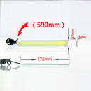 20x 17cm Blue COB Car LED Lights DRL Fog Daytime Driving Lamp Waterproof DC12V Generic