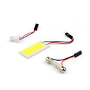 48SMD White COB LED Panel Interior Dome lights lamp T10 Festoon Ba9s Adapter