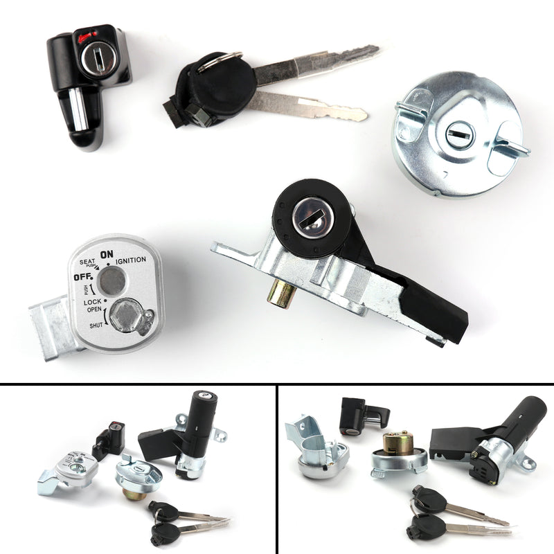 Ignition Switch Fuel Gas Cap Seat Lock Key Kit For Honda NPS50 Ruckus 50 03-19