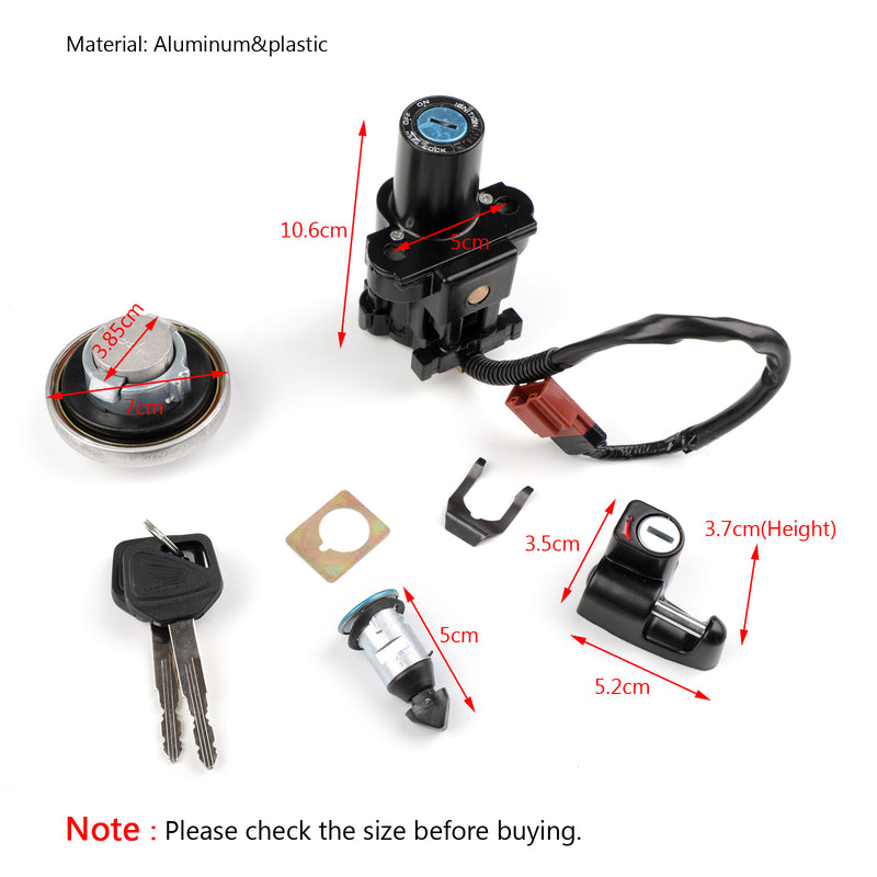 Ignition Switch Fuel Gas Cap Seat Lock Key For Honda CL4 CB4SS CA25 CMX45