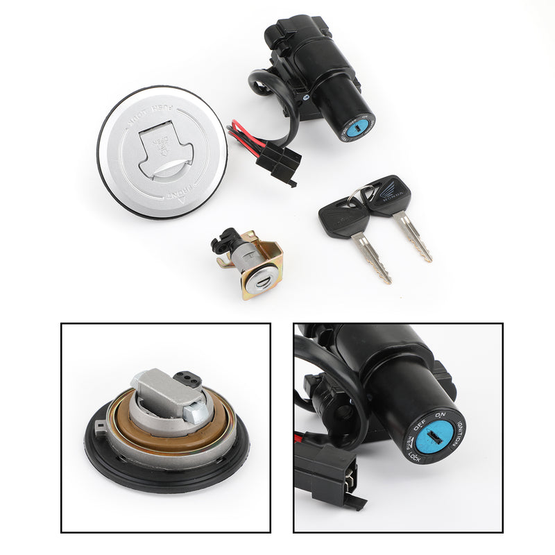 Ignition Switch Fuel Gas Cap Seat Lock Keys Set For Honda CBR250R CBR300R 11-18