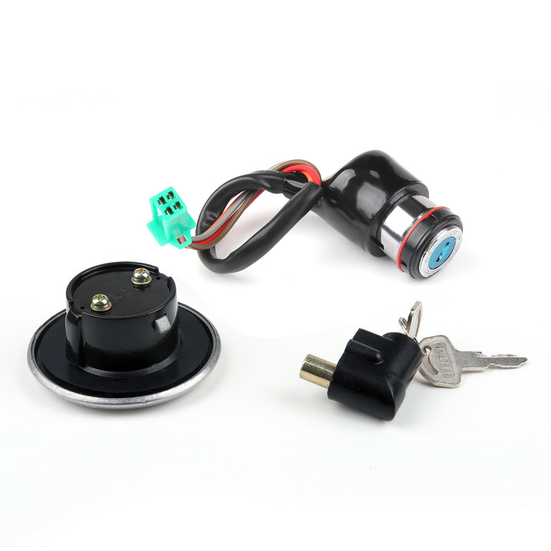 Ignition Switch Lock & Fuel Gas Cap Key Set For Suzuki GN125 1982-21 