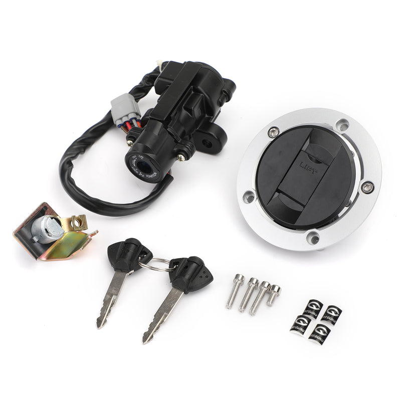Ignition Switch Fuel Gas Cap Seat Lock Keys For Suzuki GSXR 600 750 1000 05-18 Generic