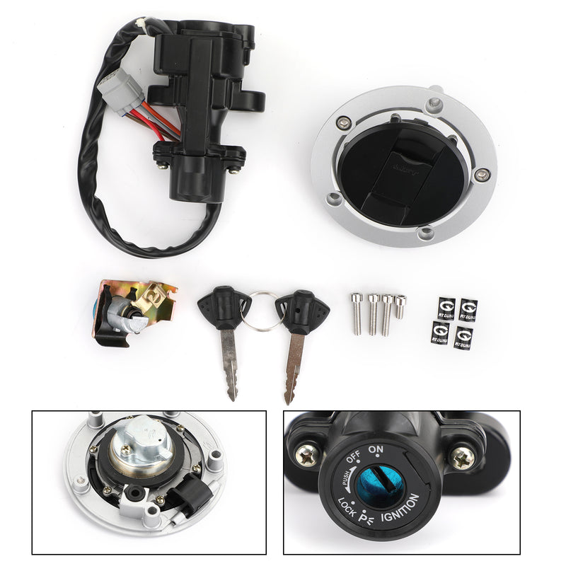 Ignition Switch Fuel Gas Cap Seat Lock Keys For Suzuki GSXR 600 750 1000 05-18