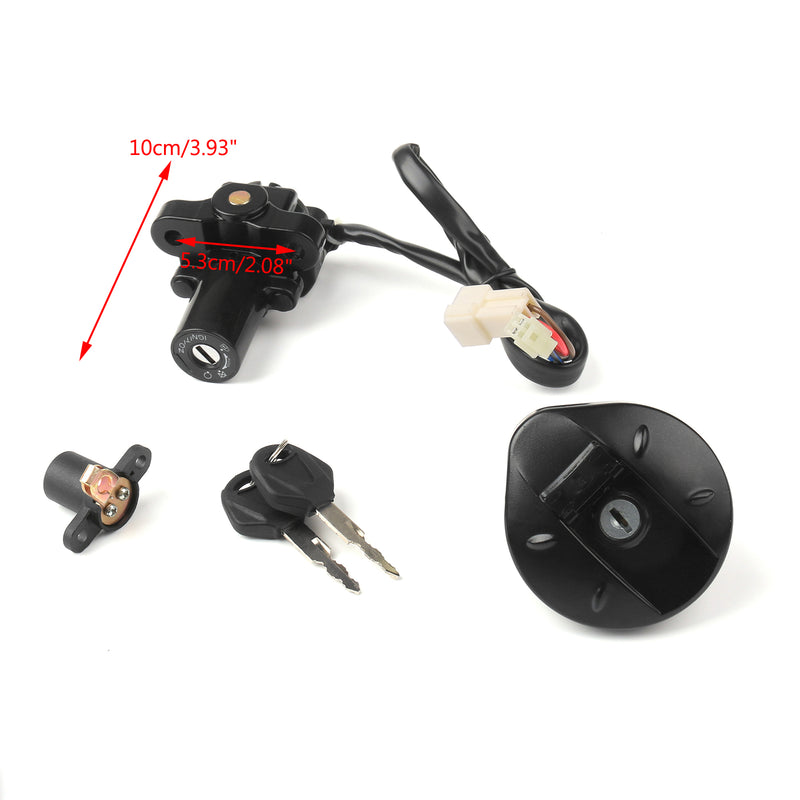 Ignition Switch Seat Gas Cap Cover Lock Key Set For Yamaha XT66 XT66 R/X 4-11