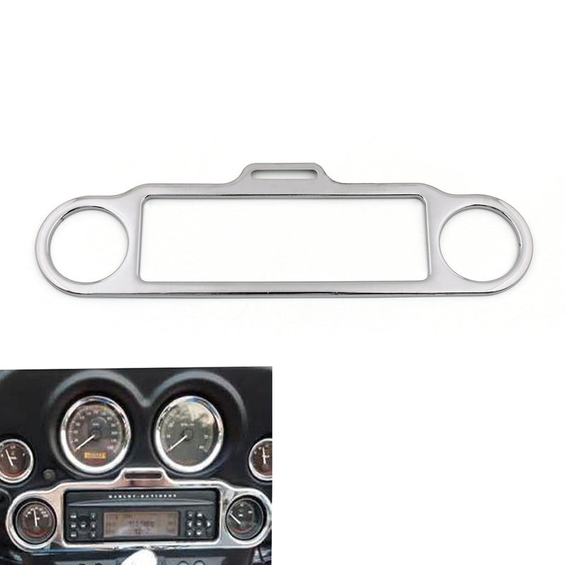 Chrome Stereo Accent Trim Ring Cover For Harley Electra Glide Touring FLHX FLHT