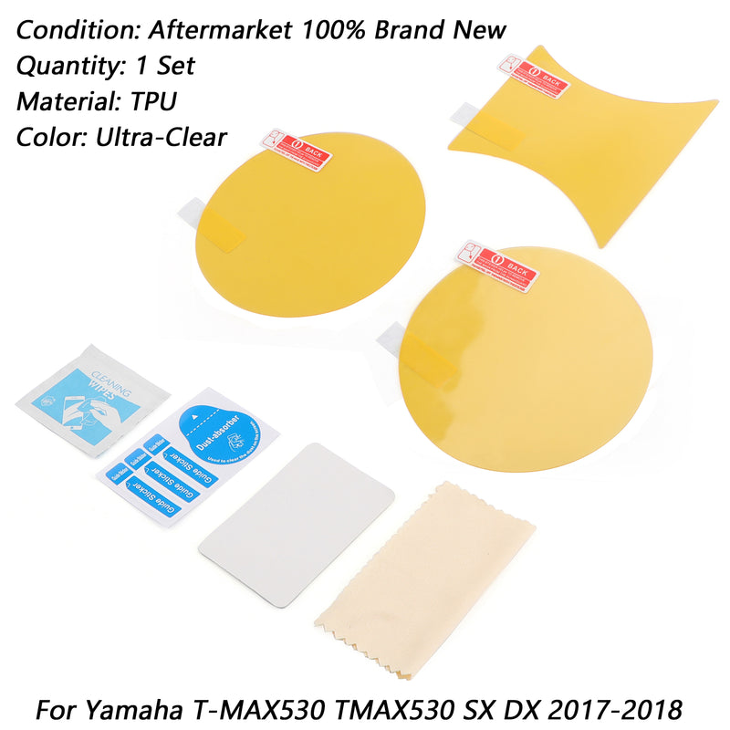 Cluster Scratch Protection Film Screen Protector For Yamaha T-MAX530 SX DX 2017+