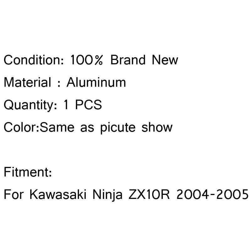 Aluminium Black Radiator Cooler For Kawasaki Ninja ZX10R ZX-10R ZX 10R 2004-2005 Generic