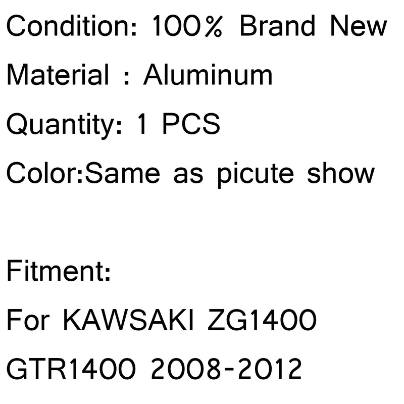 New Aluminum Radiator Cooler for Kawasaki ZG1400 GTR1400 2008-2012 2009 2010 11 Generic
