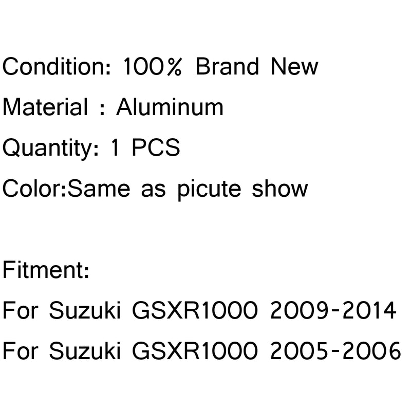 Aluminum Replacement Radiator Cooler for SUZUKI GSXR1000 2009-2014 12 2005-2006 Generic