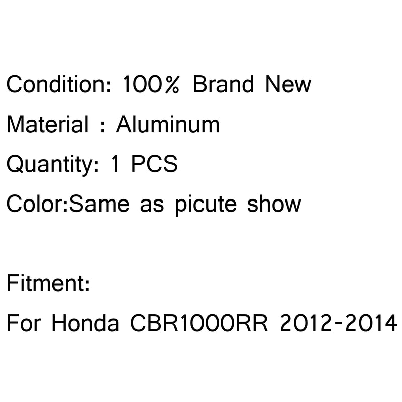 Replacement Aluminum Cooler Cooling Radiator For Honda CBR1000RR 2012 2013 2014 Generic