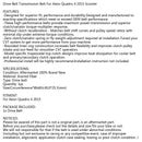 Replacement Drive Belt For Aeon Quadro 4 2015 346cc Four Wheels Scooter Motor Generic