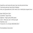 Motorcycle Pillion Rear Seat Cover Cowl ABS Plastic For Honda CBR250RR 2017 Generic