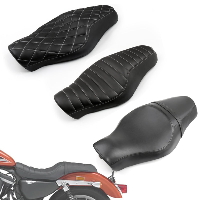 One Piece Driver+Rear Passenger Seat Two up for Harley Davidson XL883N XL1200