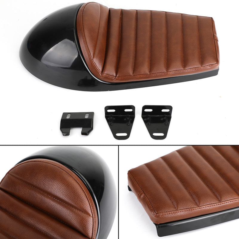 Universal Cafe Racer Seat Retro Vintage Cushion Scrambler Saddle Bench Generic