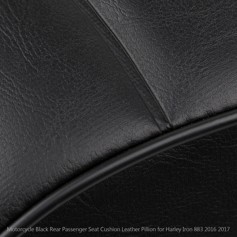 Black Rear Passenger Pillion Seat For Sportster Iron 883 XL883N 2016 2017 Generic