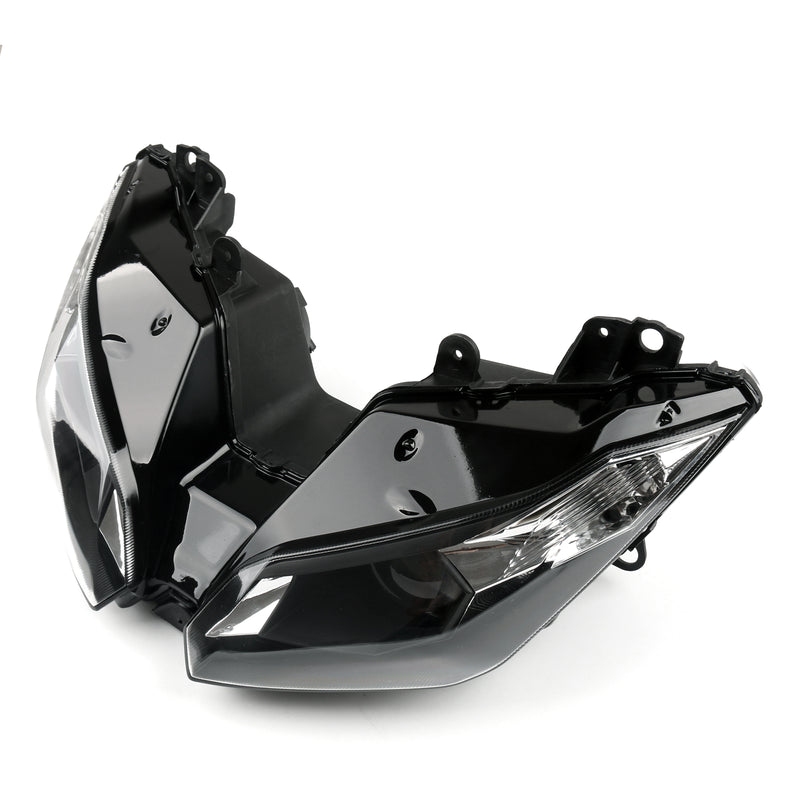 Headlight Assembly Headlamp For Kawasaki ZX-6R ZX6R 2013-2015 Black Generic