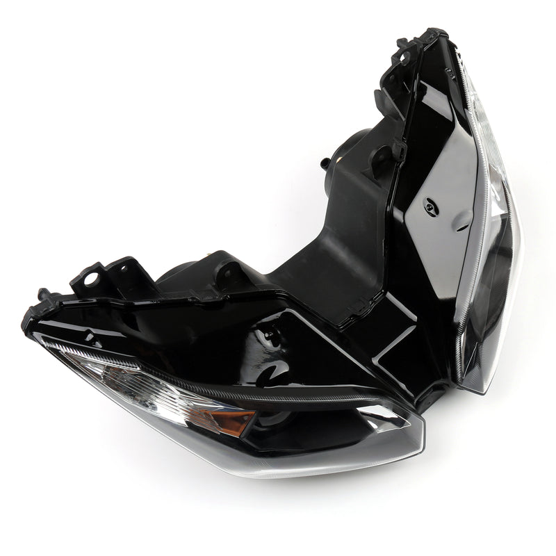 Headlight Assembly Headlamp For Kawasaki ZX-6R ZX6R 2013-2015 Black Generic
