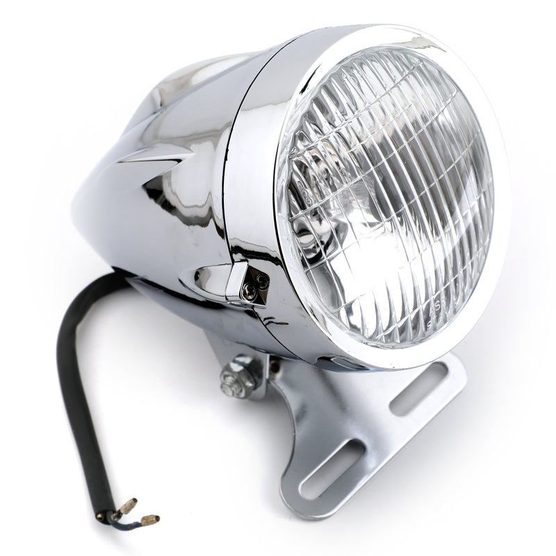 Bullet Headlight Lamp 4 3/4 Motorcycle For Harley Chopper Bobber Custom Generic