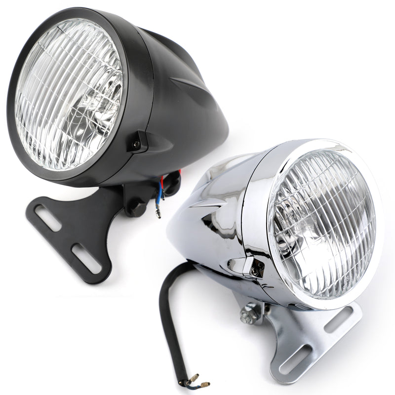 Bullet Headlight Lamp 4 3/4 Motorcycle For Harley Chopper Bobber Custom