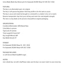 Motorcycle Blade Blank Key Left Groove For Kawasaki ZX1000 Ninja H2 H2R 17 18 Generic