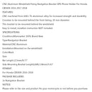 GPS/SMART PHONE Navigation Bracket Adapt Holder For Honda CB500X 2016 2017 2018 Generic