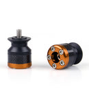 Universal Motorcycle CNC Carbon Fiber 1mm Swingarm Sliders Spools Orange