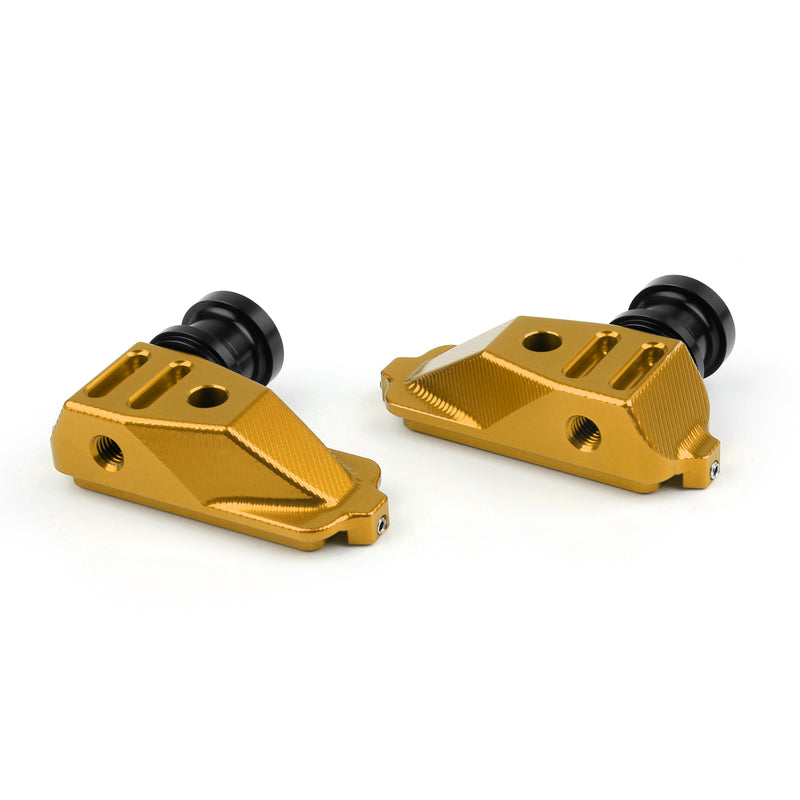 Motorcycle CNC Swingarm Spool Adapters / Mounts For Honda CBR5R 214-215 Gold