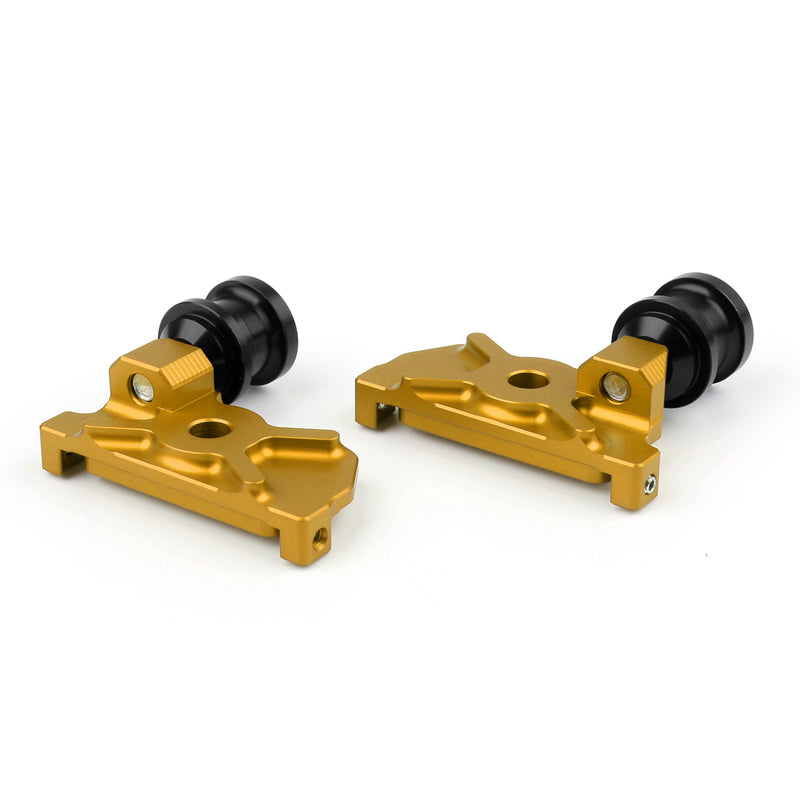 Motorcycle CNC Swingarm Spool Adapters / Mounts For Yamaha YZF-R25 215 Gold