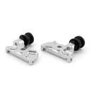 Motorcycle CNC Swingarm Spool Adapters / Mounts For Yamaha YZF-R25 215 Silver