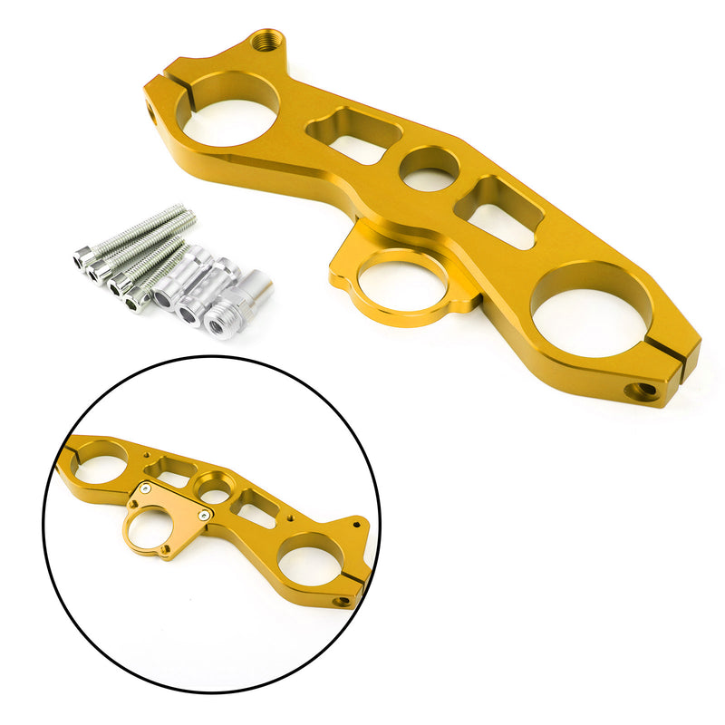 Lowering Triple Tree Front End Upper Top Clamp For Kawasaki ZX6R 2009-2012 Generic