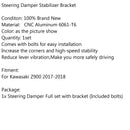 CNC Steering Damper Stabilizer Linear Bracket For Kawasaki Z900 2017 Generic
