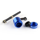 Universal Moto Master Cylinder Fluid Oil Reservoir Front Brake Clutch Tank Blue Generic