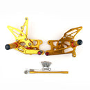 Racing Adjustable Rearsets Foot Pegs Black For Suzuki GSXR1000 GSX-R1000 2007-2008