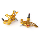 Kawasaki ZX-10R NINJA /ABS ZXT00J 2011-2015 CNC Aluminum Rearsets Footpegs Black