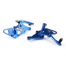 Aluminum Rear Sets Footpegs Footrest Fit for Yamaha MT07 MT-07 FZ07 2014-2020 Generic