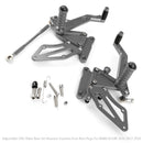 Gray Rear Sets Footpegs Footrest Fit for BMW G310R 2016 2017 2018 2019 Generic