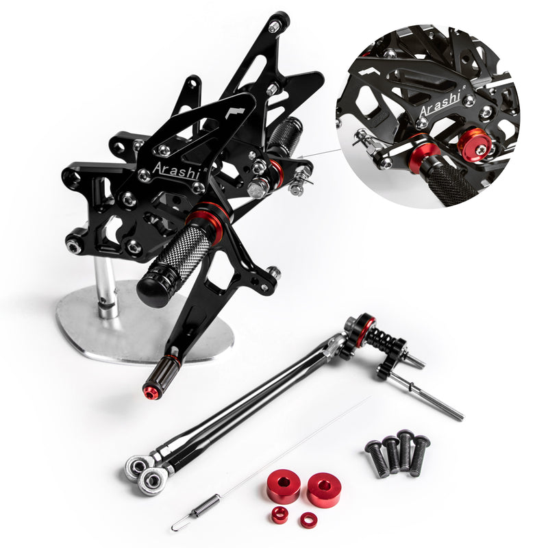 Rearset Footrest Peg Pedal For Honda CBR600RR CBR 600 RR ABS 2009-2015 Generic