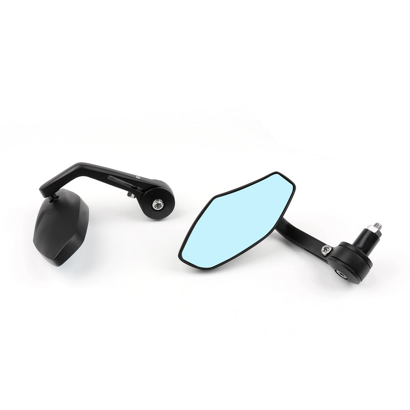7/8 1 Aluminum Rear View Side Mirror Handle Bar End For Motorcycle Generic