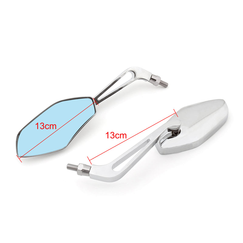 Universal 8mm 10mm Motorcycle Cruiser Side Rear View Mirrors For Harley Generic