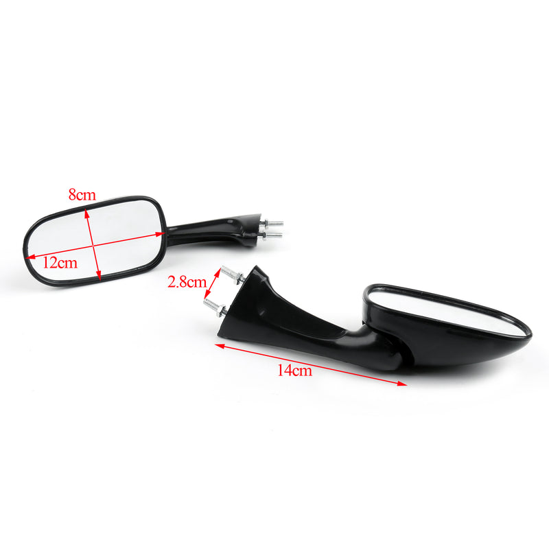 Motorcycle Rearview Side Mirrors Left & Right Fit for Honda CBR 250 400 NSR 250 VFR RVF 400 1987-1996 Generic
