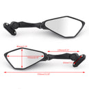 Motocycle Rear View Mirrors For Kawasaki Ninja ZX6R 636 13-15 300 EX300 13-17 Generic