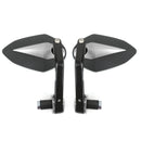 CNC Motorcycle 7/8 Handle Bar End Rearview Side Mirrors For Bobber Cafe Racer Generic
