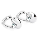 Pair M8 M10 Retro L-Bar Round Mirrors For Cafe Racer Bobber Custom Motorcycle Generic