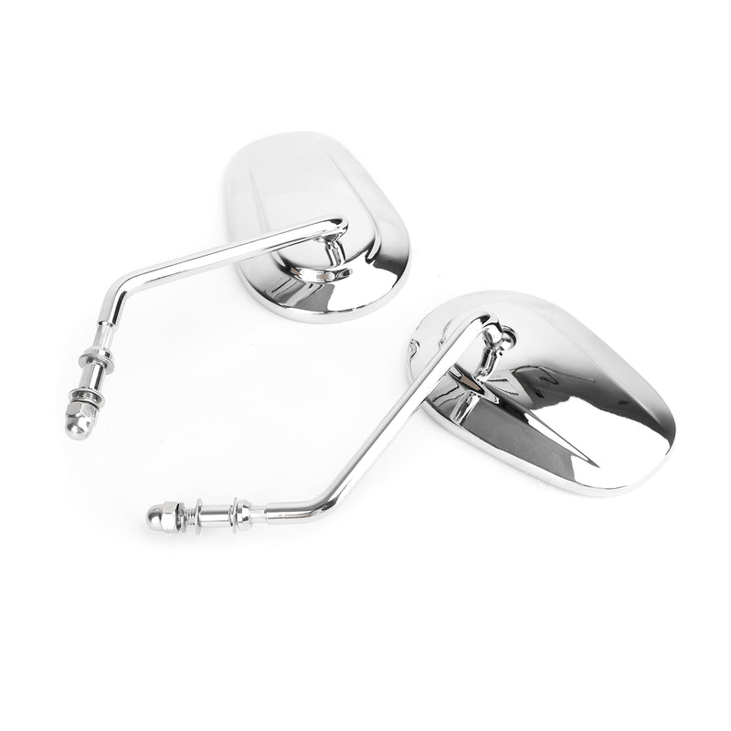 Rear View Mirrors Pair For Harley Street Glide Softail XL883 XL1200 Road Glide Generic