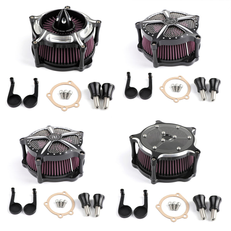 CNC Turbine Air Cleaner Filter For Harley Sportster XL883 XL1200 1991-2016
