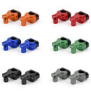 Billet Aluminum 7/8 - 1 - 1 1/8 Handlebar Bar Risers Kit 2 Up Universal