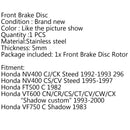 Front Brake Disc Rotor For Honda NV400 CJ/CK Steed VT600 93-00 VF750 C Shadow Generic