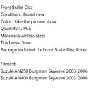 Front Brake Disc Rotor For Suzuki AN250 AN400 Burgman Skywave 2003-2006 2004 Generic